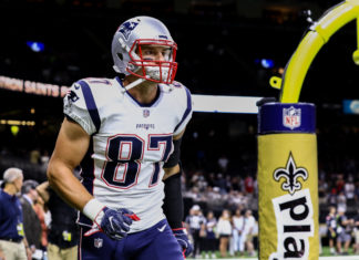 Rob Gronkowski with Patriots in 2017