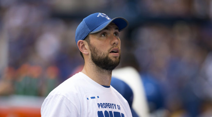 Andrew Luck with the Indianapolis Colts in 2017