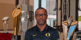 Willie Taggart with Oregon