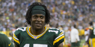 Davante Adams with the Green Bay Packers in 2017