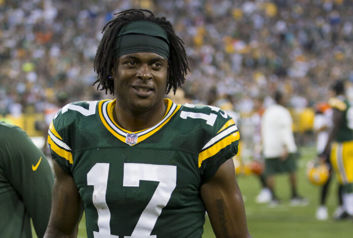 Davante Adams with the Green Bay Packers in 2017