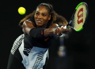 Serena Williams during the 2017 Australian Open