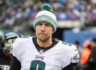 Nick Foles during his time with Philadelphia in 2017