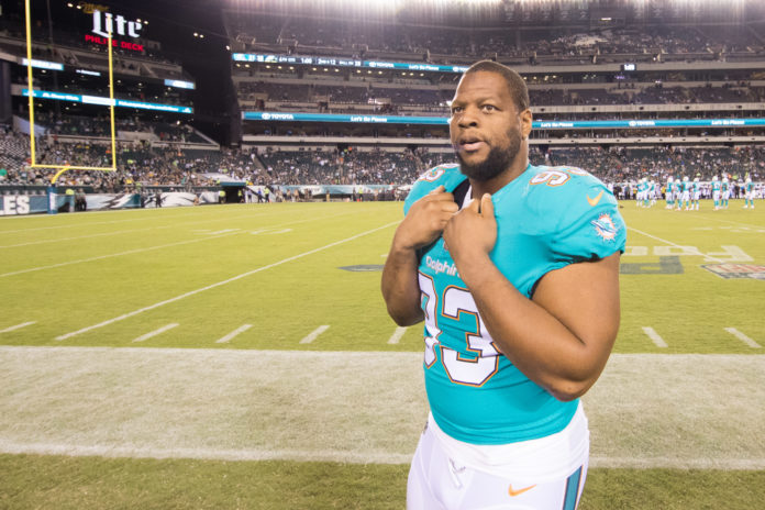 Ndamukong Suh with Miami Dolphins in 2017