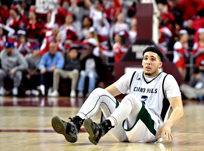 LiAngelo Ball with Chino Hills High in 2017