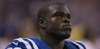 Frank Gore with the Colts in 2017