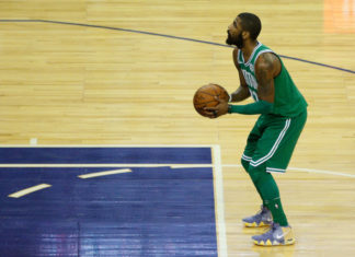 Kyrie Irving during his time with the Celtics