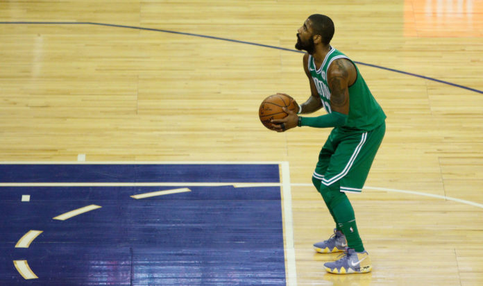 Kyrie Irving during his time with the Celtics