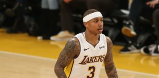 Isaiah Thomas with the Lakers in 2018