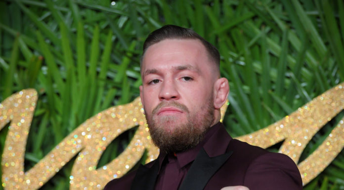 Conor McGregor at the British Fashion Awards in 2017