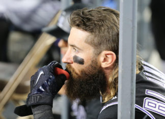 Charlie Blackmon with the Colorado Rockies in June 2017