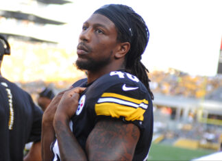 Bud Dupree with the Steelers in August 2017
