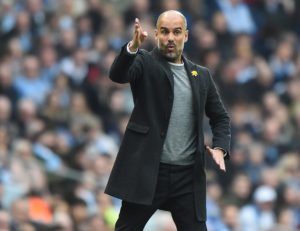 Pep Guardiola, manager of Manchester City in 2018