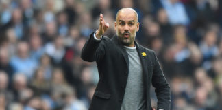 Pep Guardiola, manager of Manchester City in 2018