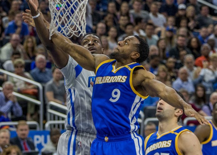 Andre Iguodala with Golden State Warriors in 2017.