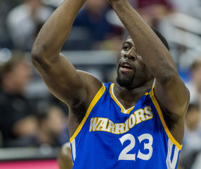 Draymond Green with the Warriors in 2017