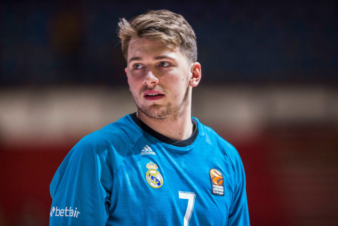 Luka Doncic with Real Madrid during Euroleague basketball match in 2018