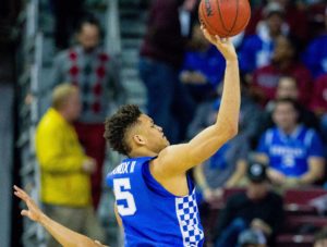 Kevin Knox with the NY Knicks in 2018