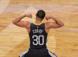Warriors' guard Stephen Curry in 2018