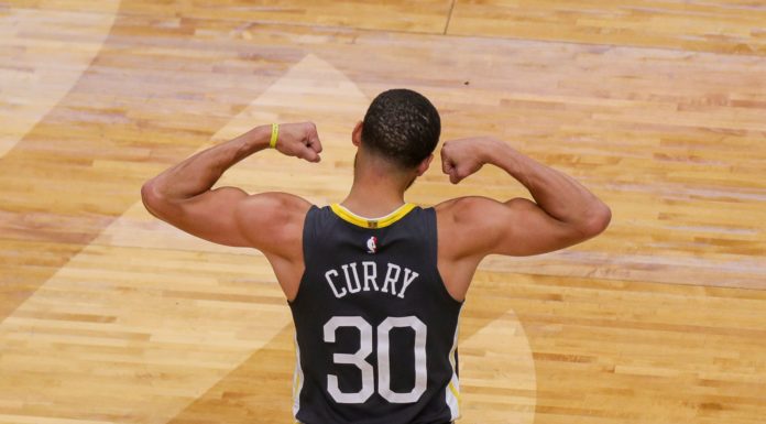 Warriors' guard Stephen Curry in 2018