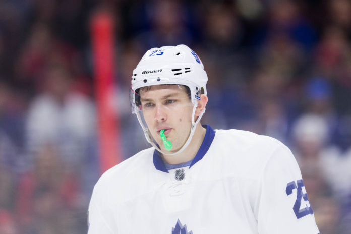 James van Riemsdyk with the Maple Leafs in 2017