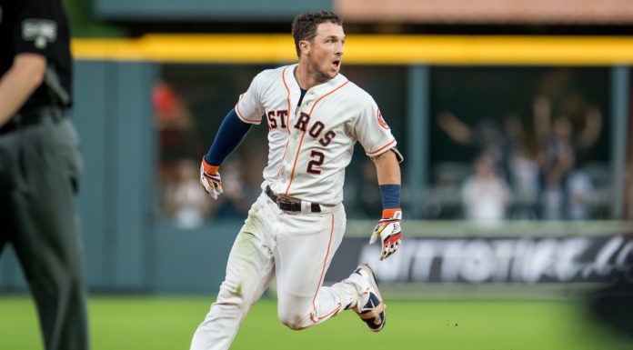 Alex Bregman with the Houston Astros in June 2018