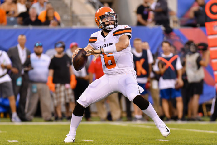 Baker Mayfield with the Browns in 2018