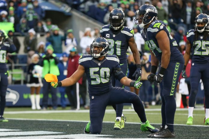 K.J. Wright with the Seattle Seahawks