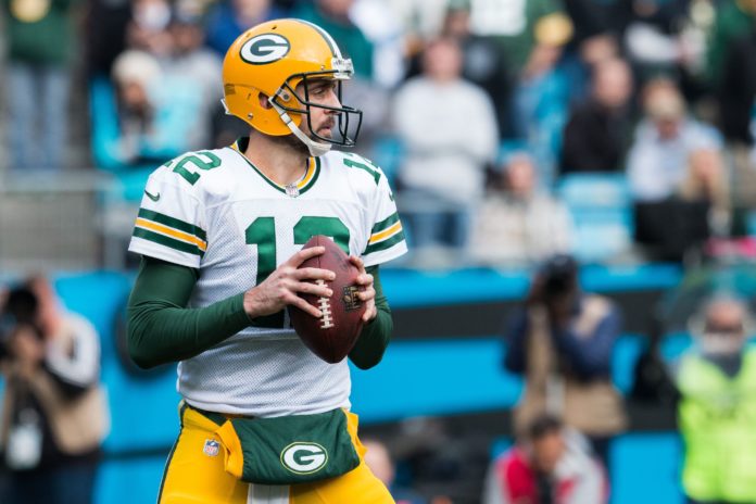 Packers QB Aaron Rodgers in 2017.