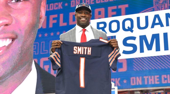 Roquan Smith Agrees to Five-Year Ravens Extension Roquan Smith at draft night in 2018