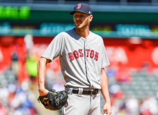 Red Sox's pitcher Chris Sale in 2018