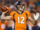 Paxton Lynch with the Broncos in 2018