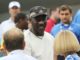 Michael Jordan at the US Open Tennis Championships in 2014