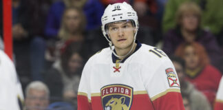 Aleksander Barkov with the Panthers in 2016