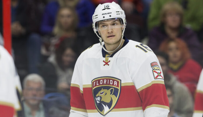 Aleksander Barkov with the Panthers in 2016