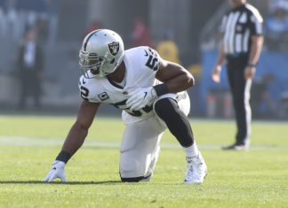 Khalil Mack with the Raiders in 2017.