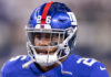 Saquon Barkley with the Giants in 2018