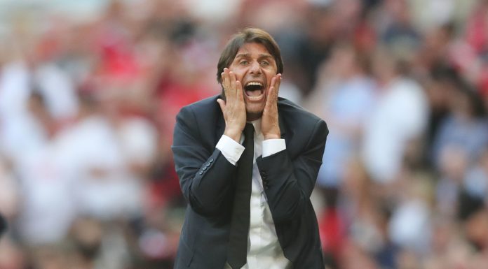 Antonio Conte with Chelsea in 2018
