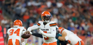 Tyrod Taylor with Browns in 2018