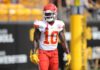 The Chiefs' Tyreek Hill in 2018