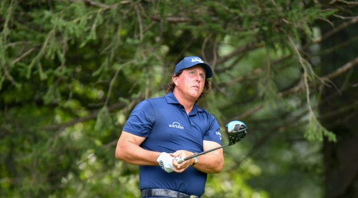 Phil Mickelson at the PGA Championship in 2018
