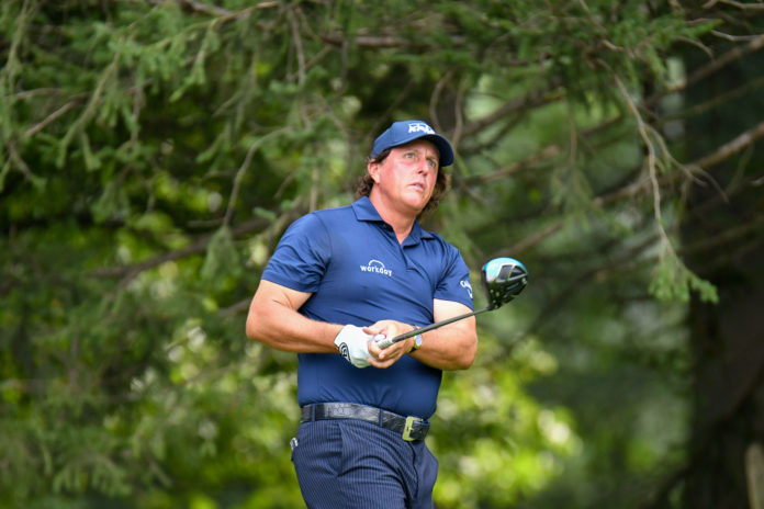 Phil Mickelson at the PGA Championship in 2018