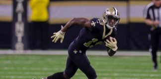New Orleans Saints' wide receiver Michael Thomas in 2018
