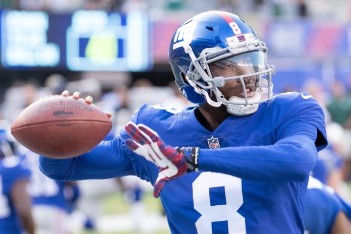 Josh Johnson with Giants in 2017