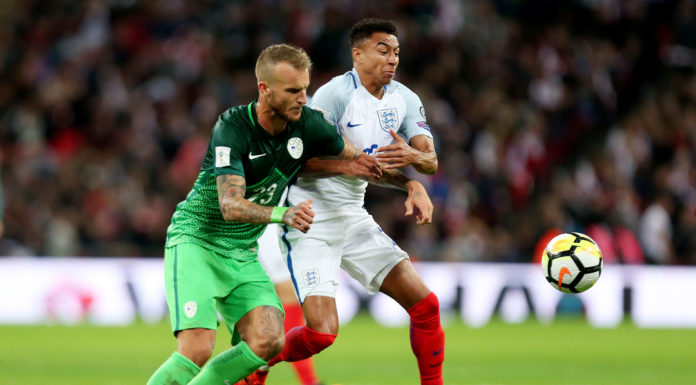 Jesse Lingard Snubs MLS Bids, Signs With Nottingham Forest England's Jesse Lingard (right) in duel with Slovenia's Aljaz Struna
