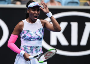 Venus Williams during the Australian Open in 2019