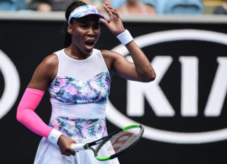 Venus Williams during the Australian Open in 2019