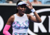 Venus Williams during the Australian Open in 2019