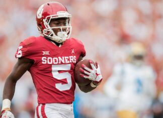 Marquise Brown with the Sooners in September 2018