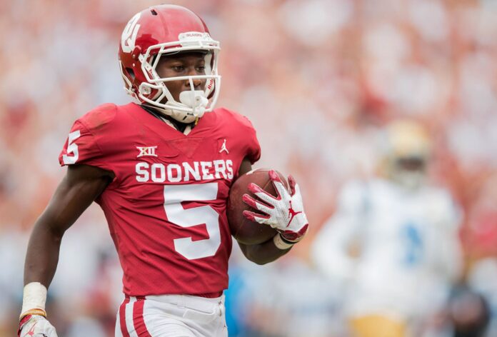 Marquise Brown with the Sooners in September 2018